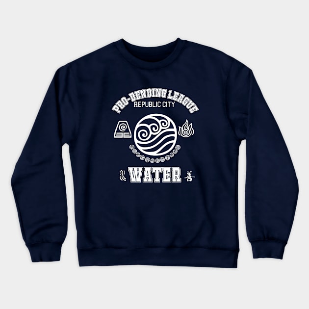 Professional Waterbender Crewneck Sweatshirt by Silentrebel